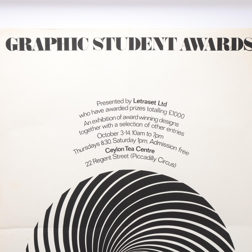 201 - A 1970s'/80s' Graphic Design exhibition poster, artwork by FRED LAMBERT, unframed, 76.5 x 71.5cm