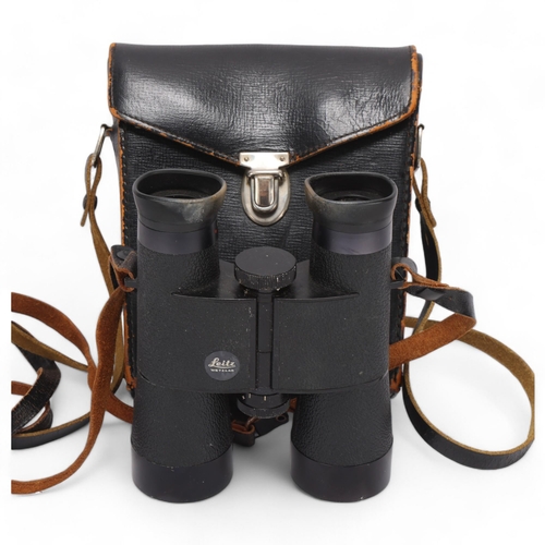 395 - Leitz Wetzlar 8x40B Trinovid binoculars in leather case