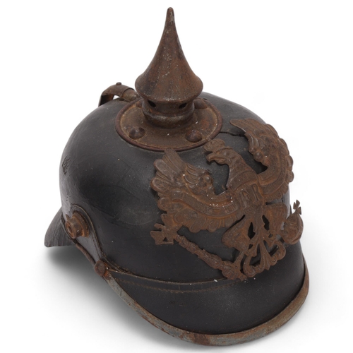 399 - A German Great War Period pickelhaube helmet