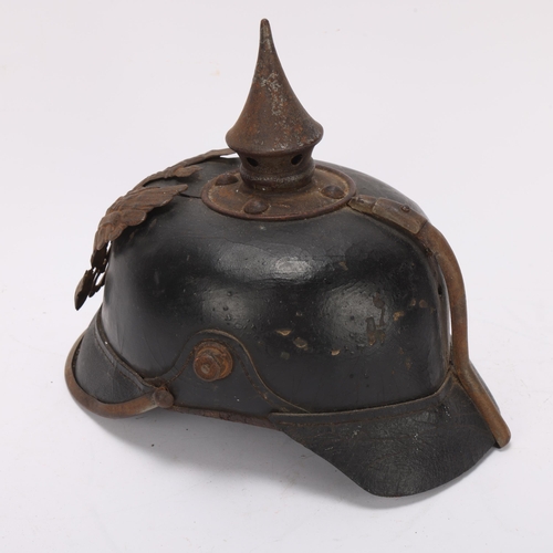 399 - A German Great War Period pickelhaube helmet