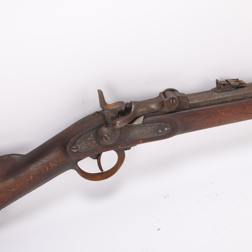 407 - **DESCRIPTION AMENDMENT** 19th century *trapdoor centre fire rifle, internal diameter 13.7mm (30 bor... 