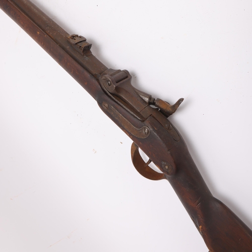 407 - **DESCRIPTION AMENDMENT** 19th century *trapdoor centre fire rifle, internal diameter 13.7mm (30 bor... 