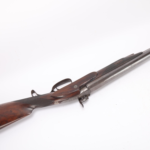 411 - ** Withdrawn** Early 19th century percussion rifle by S Darby, barrel length 80cm