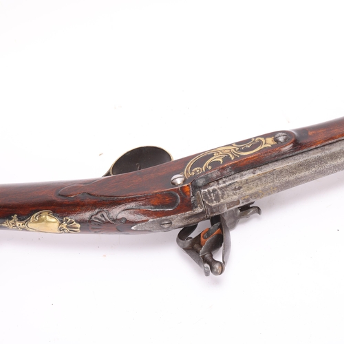 412 - **Withdrawn** Early 19th century flintlock rifle, by Turner of Oxford, barrel length 87cm