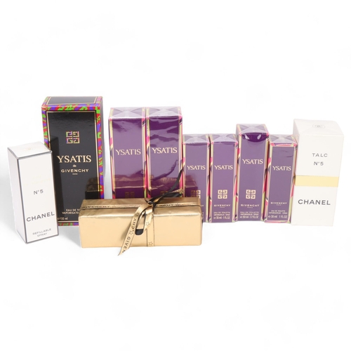 428 - A collection of Chanel No5 and Givenchy Ysatis, boxed fragrances, Chanel - 50ml Eau De Tolilette and... 