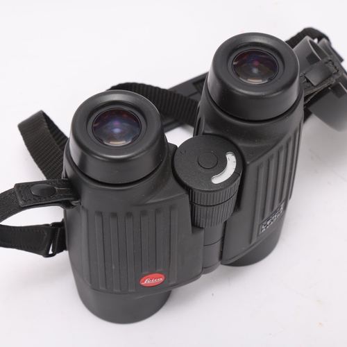 437 - Leica, Germany,  8 x 42 BA rubber armoured binoculars