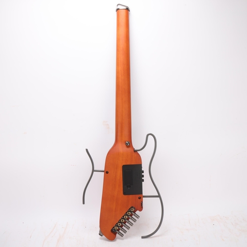 481 - A Donner Hush-I lightweight/portable silent electric guitar, with original soft case and instruction... 