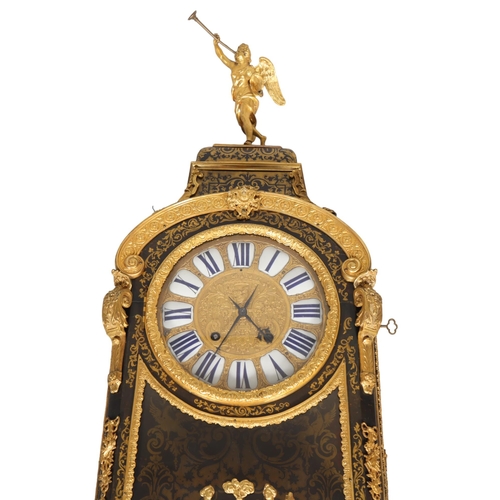 300 - A large and impressive French Boulle marquetry cased bracket clock, by Jacques Panier of Paris, mid-... 