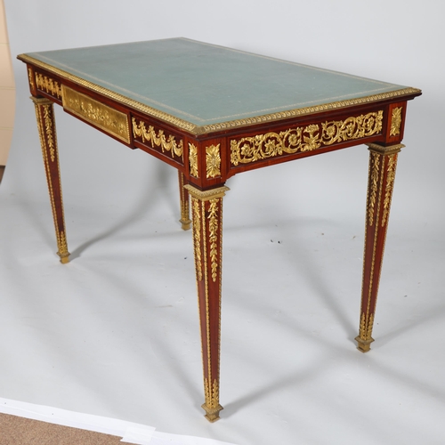 310 - Francois Linke (1855 - 1946), a very fine quality French library writing table, circa 1900 - 1910, g... 