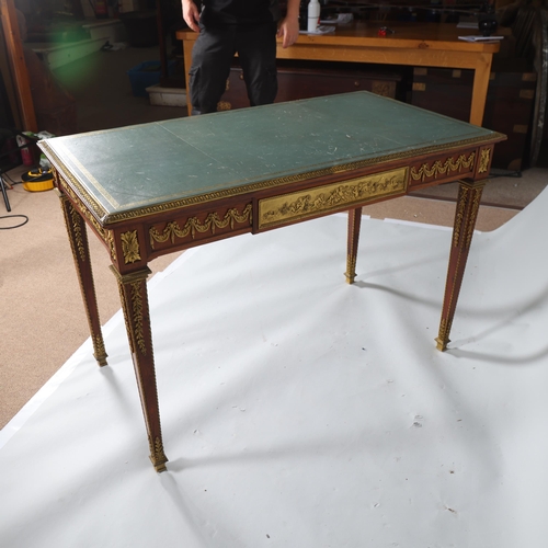 310 - Francois Linke (1855 - 1946), a very fine quality French library writing table, circa 1900 - 1910, g... 