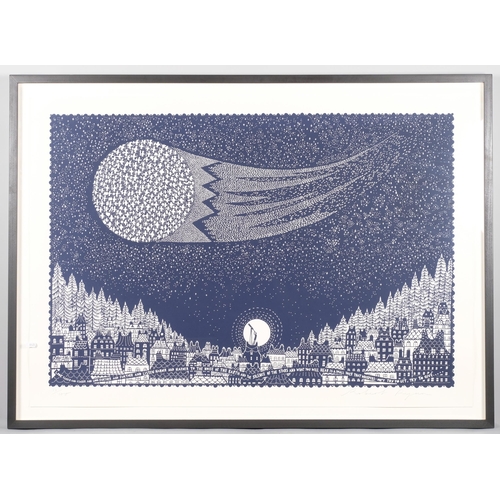 636 - Rob Ryan (born 1962), Look Closer, screenprint, signed in pencil, no. 13/100, framed, overall frame ... 