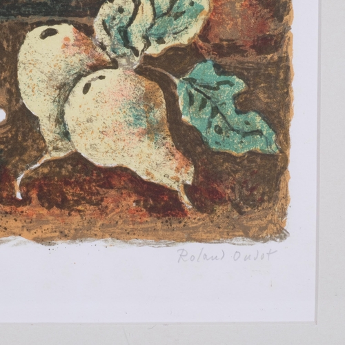 716 - Roland Oudot, pastoral, original lithograph, signed in pencil, no. 159/175, image 32cm x 40cm, frame... 