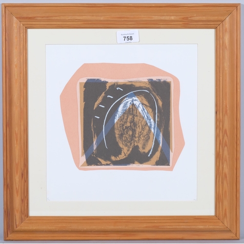 758 - Matthew Hilton (1948), signed limited edition screenprint on paper, Abstract – Jugs, initialled and ... 