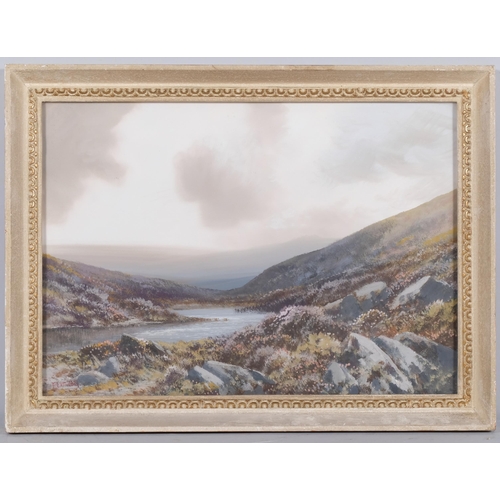 774 - Frederick Widgery (1861 - 1942), moorland landscape, gouache, 37cm x 51cm, framed