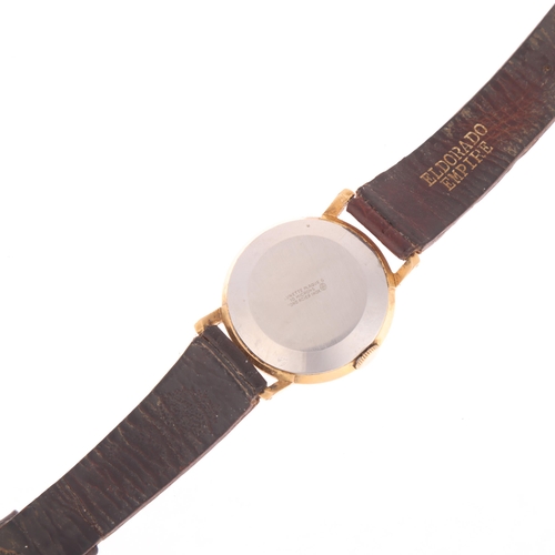 1009 - ORIS - a gold plated stainless steel mechanical calendar wristwatch, circa 1960s, silvered dial with... 