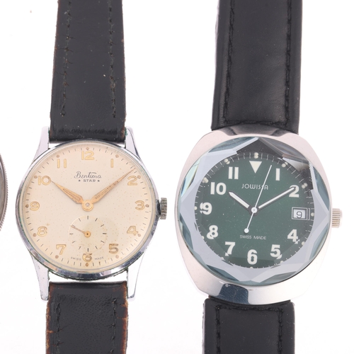 1050 - 3 watches, comprising Bentima Star, Jowissa, and Waltham silver pocket watch (3)