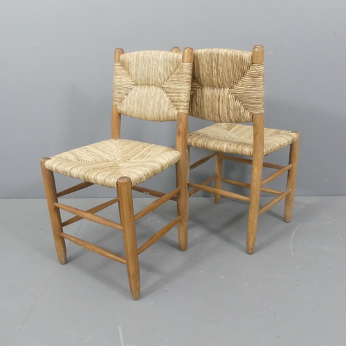 2092 - CHARLOTTE PERRIAND - A set of six Bauche No.19 style chairs with Prod Auth No. labels.... 