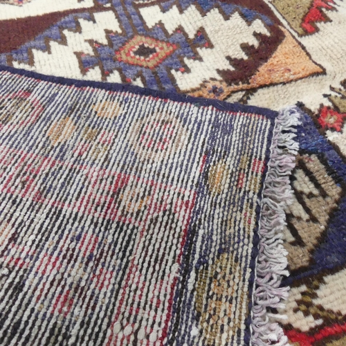 2320 - I blue-ground Hamadan rug. 185x123cm