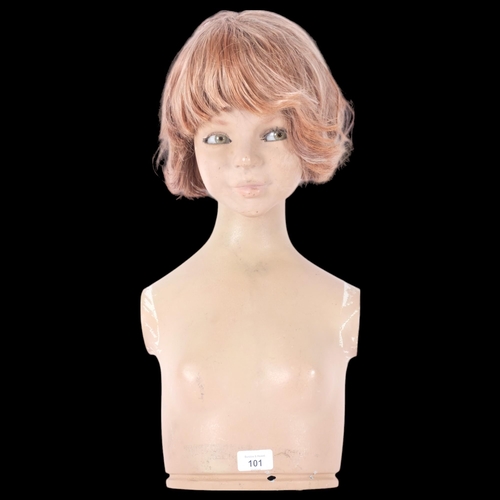 101 - A Vintage shop torso mannikin, H55cm