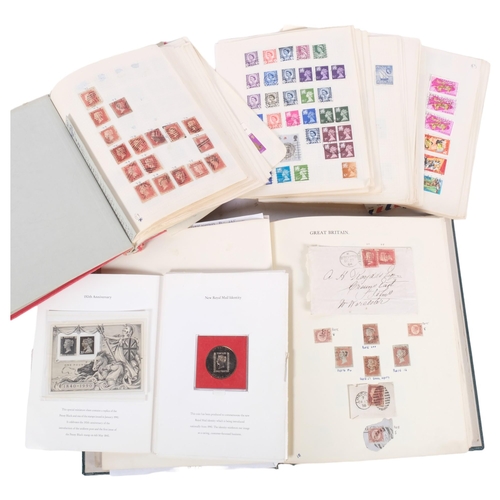 167 - An album of Great British stamps, including Penny Reds (various plates), Lilacs, Half Penny Greens, ... 