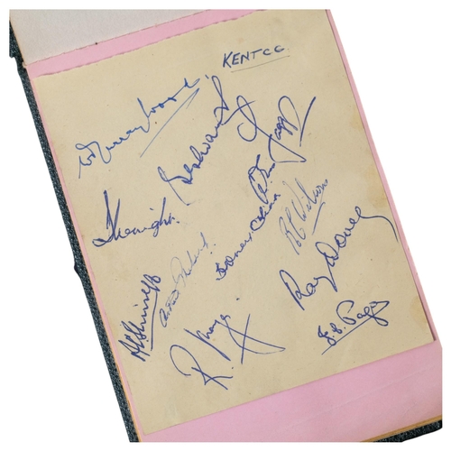 170 - A Vintage autograph album, signatures include players of Leeds United AFC, Sheffield United, Kent Cr... 