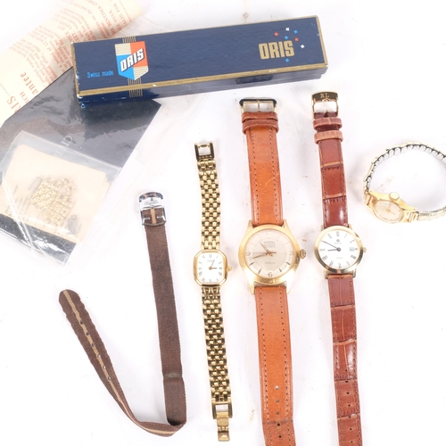 183 - A group of wristwatches to include Thoral, a lady's Oris wristwatch, Citizen, etc