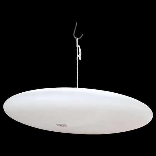 307 - A modern contemporary flying saucer pendant light fitting, overall diameter approx 60cm