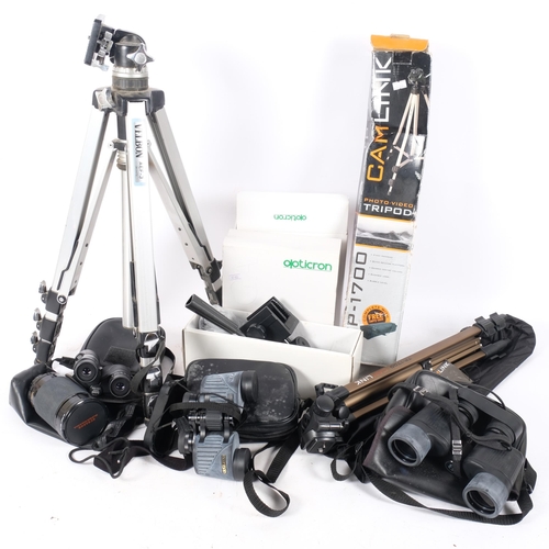 330 - A pair of Bushnell 8x42WA National Board Audubon Society field binoculars, a pair of Bushnell 7-15x2... 