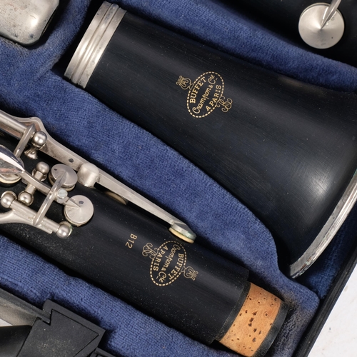 350 - A Buffet Crampon & Co B12 French clarinet, in associated Buffet Crampon & Co Paris hardshell case