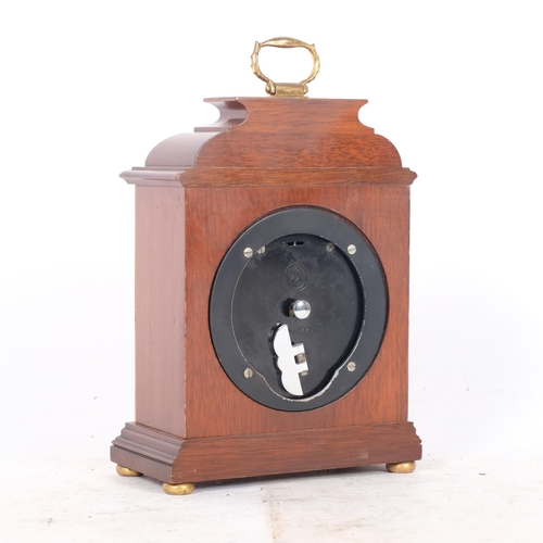 392 - GARRARD & COMPANY LTD LONDON - an Elliot mahogany-cased mantel clock, height not including handle 19... 