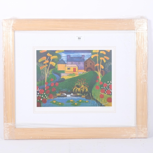 59 - Stan Rosenthal, limited edition coloured lithograph, 