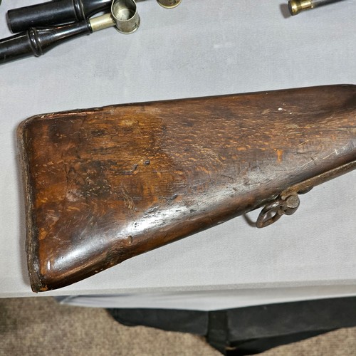 407 - **DESCRIPTION AMENDMENT** 19th century *trapdoor centre fire rifle, internal diameter 13.7mm (30 bor... 