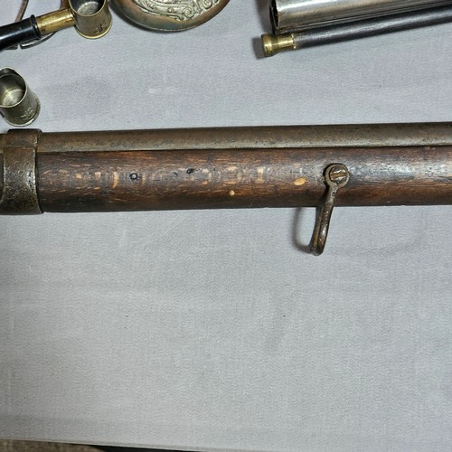 407 - **DESCRIPTION AMENDMENT** 19th century *trapdoor centre fire rifle, internal diameter 13.7mm (30 bor... 