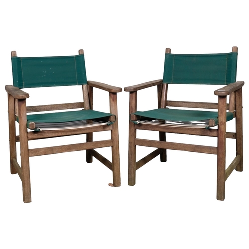 2855 - SUNCOAST  - a pair of Kwila director's chairs.