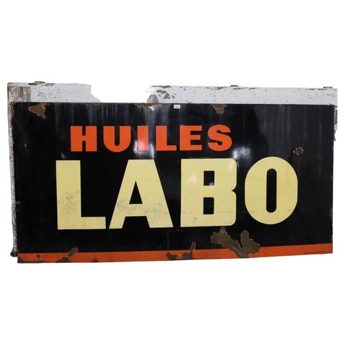 2975 - A large Antique French enamel advertising sign 