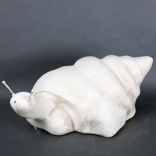 3062 - Curiosity/Macabre: David Jupe - a fibreglass sculpture, and oversized sea snail with phallic head, u... 