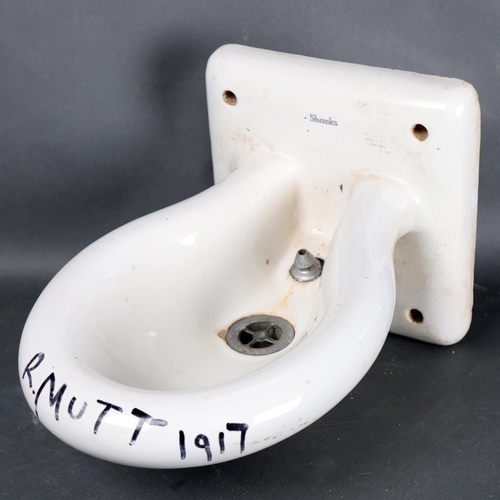 3070 - Curiosity/Macabre:  In The Manner of Marcel Duchamp
A 'Shanks' porcelain water fountain / sink repur... 