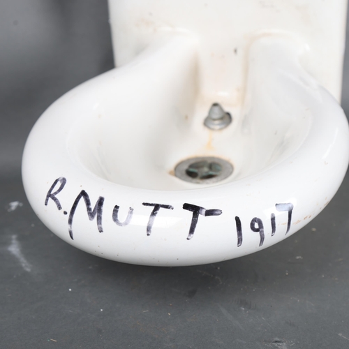 3070 - Curiosity/Macabre:  In The Manner of Marcel Duchamp
A 'Shanks' porcelain water fountain / sink repur... 