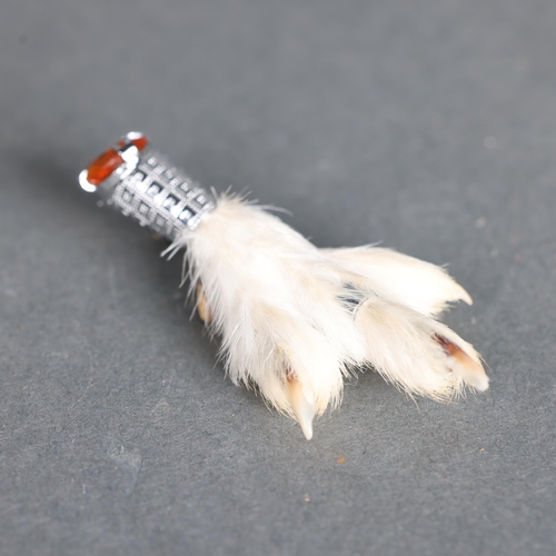 3231 - Taxidermy: Scottish Grouse Foot Brooch.
These were popular tourist souvenirs from the Scottish highl... 