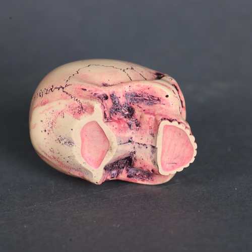 3235 - Curiosity/Macabre : Pill box in the form of a skull. The cranium top unscrewing