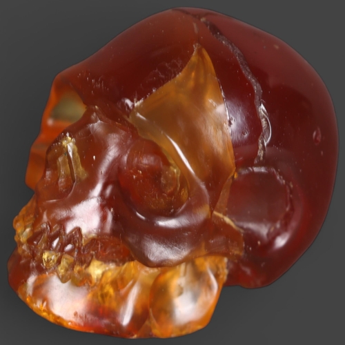 3236 - Human Anatomy: Amber Human Skull
Hand carved and polished from a natural, untreated piece of genuine... 