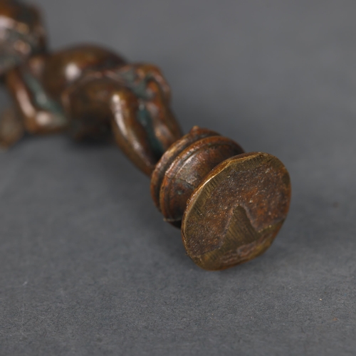 3277 - Bronze Statue of Cupid Bound 
A solid minature bronze of a bound Cupid, often titled “Les Liens De L... 