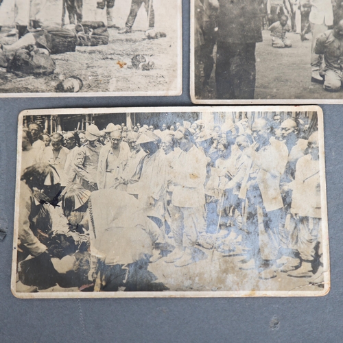 3313 - Curiosity/Macabre : Chinese Torture and Public Execution Photograph Postcards, group showing decapit... 