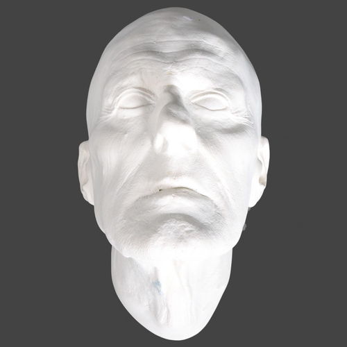 3453 - Curiosity/Macabre : Death Mask of Old Man. A hollow resin cast of a death mask/life cast of an old m... 