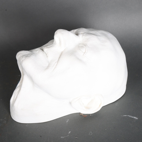 3453 - Curiosity/Macabre : Death Mask of Old Man. A hollow resin cast of a death mask/life cast of an old m... 