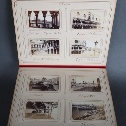 3517 - A Victorian Grand Tour album of photographs depicting the sights of Italy and some of France, dated ... 