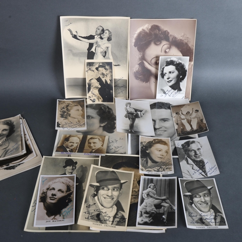 3518 - Approximately 35 black and white autographed photographs from the 1930s and 1940s, most with dedicat... 