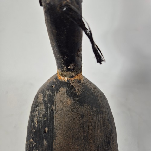 3541 - A group of three similar 19th Century naïve folk art decoy ducks in the form of Lapwings, later moun... 