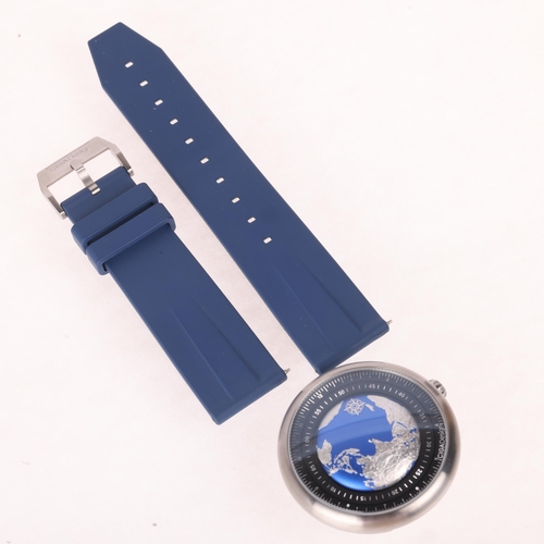 1001 - CIGA DESIGN - a stainless steel U-Series Blue Planet GPHG automatic wristwatch, ref. U031-SU01-W6U, ... 