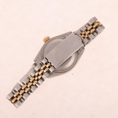 1028 - ROLEX -  a lady's bi-metal Oyster Perpetual Date automatic bracelet watch, ref. 6917, circa 1978, si... 